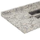 Pia de Cozinha Granito Bege Arabesco 150cm Standard Cuba Simples L.A. Pias e Granitos