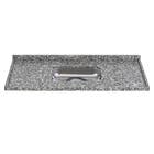 Pia de Cozinha Granito Cinza Corumba 120cm com Cuba Simples L.A. Pias e Granitos