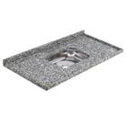 Pia de Cozinha Granito Cinza Corumba 120cm com Cuba Simples L.A. Pias e Granitos
