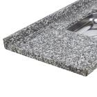Pia de Cozinha Granito Cinza Corumba 150cm Standard Cuba Simples L.A. Pias e Granitos