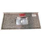 Pia de Cozinha Granito Ocre Itabira 140cm Standard Cuba Simples L.A. Pias e Granitos