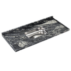 Pia de Cozinha Granito Preto Indiano 100cm Standard Cuba Simples L.A. Pias e Granitos