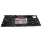 Pia de Cozinha Granito Preto Indiano 180cm Standard Cuba Simples L.A. Pias e Granitos