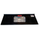 Pia de Cozinha Granito Preto São Gabriel 180cm Standard Cuba Simples L.A. Pias e Granitos