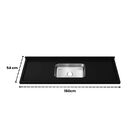 Pia De Cozinha Granito São Gabriel Negresco 150cm Cuba Inox