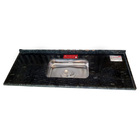 Pia de Cozinha Granito Verde Ubatuba 180cm Standard Cuba Simples L.A. Pias e Granitos