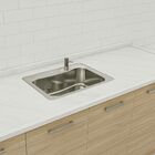 Pia De Cozinha Mármore Branco 120cm Cuba Gourmet Sobreposta