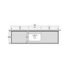 Pia De Cozinha Mármore Branco 200cm C/ Cuba Inox Funda 14cm