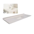 Pia De Cozinha Mármore Sintético Bege 55x180cm Cuba Fibra  Be