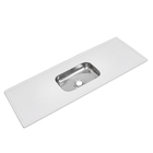 Pia de Cozinha Resina Branca 120cm CBI 14 Decoralita