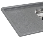 Pia de Cozinha Resina Cinza Real 120cm CBI 14 Decoralita