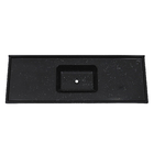 Pia de Cozinha Resina Preto 150cm Soft Irmãos Corso