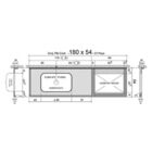 Pia De Granito 180cm Preto Via Lactea Parte Cooktop E Cuba  P