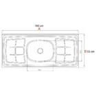 Pia Inox Concretada Ghelplus 160x53cm