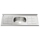 Pia Inox Ghel Plus 1500x530x95mm Cuba Central N4 Escorredor C