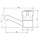 Pia Lavatório 4l Prata + Sifão Sanfonado Universal + Torneira
