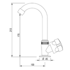 Pia Lavatório 4l Prata + Sifão Sanfonado Universal + Torneira