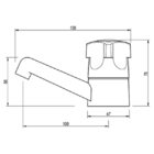 Pia Lavatório 4l Prata + Sifão Sanfonado Universal + Torneira