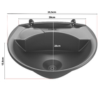 Pia Lavatório 4l Prata + Sifão Sanfonado Universal + Veda Ros