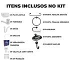 Pia Lavatório Banheiro 4,8l + Kit Para Banheiro Redondo + Tor