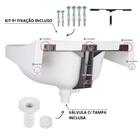 Pia Lavatório Banheiro 4,8l + Kit Para Banheiro Redondo + Tor