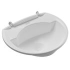 Pia Lavatório Banheiro 4l + Sifão Universal Sanfonado + Fita