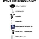 Pia Lavatório Banheiro 4l + Torneira Branca +  Sifão Universa