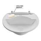 Pia Lavatório Banheiro 4l + Torneira Preta Reforçada + Sifão