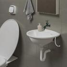 Pia Lavatório Banheiro 4l + Torneira Preta Reforçada + Sifão