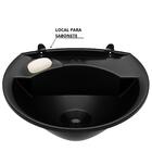 Pia Lavatório Banheiro 4l + Torneira Preta Reforçada + Sifão