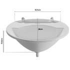 Pia Lavatório Banheiro 4l + Torneira Reforçada Branca +  Sifã