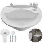 Pia Lavatório Banheiro 4l Branca + Torneira Reforçada Branca