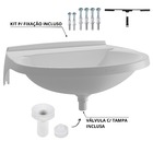 Pia Lavatório Banheiro 8l + Kit Para Banheiro Redondo + Torne