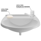 Pia Lavatório Banheiro 8l + Kit Para Banheiro Redondo + Torne