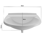 Pia Lavatório Banheiro 8l + Sifão Universal Sanfonado + Fita