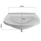 Pia Lavatório Banheiro 8l + Torneira Bica Móvel Branca +  Sif