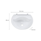 Pia Lavatório Plástico 36x28cm 3,8 Litros Lv2 Astra