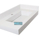 Pia Para Banheiro Em Mármore Branco Esculpido 70 X 50 E Torne