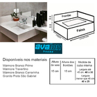 Pia Para Banheiro Em Mármore Branco Esculpido 70 X 50 E Torne