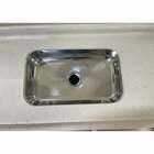 Pia Para Cozinha Em Mármore Sintético Com Cuba Em Aço Inox 14