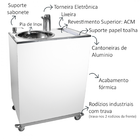 Pia Portatil Baixa Em Madeira 82 Cm X 52 Cm X 35 Cm - Torneir