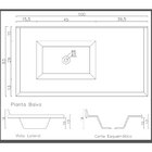 Pia Sintética Para Cozinha 100cm X 53cm