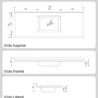 Pia Sintética Para Cozinha 150cm X 55cm