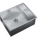 Pia Sobreposta Quadrada De Aço Inox 60x40 C/ Válvula + Escorr