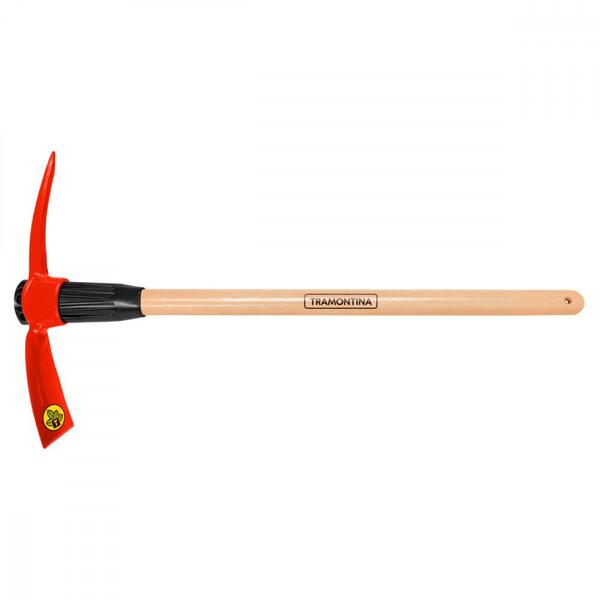 Picareta Alvião Tramontina Em Aço Tamanho 5 Com Cabo De Madei