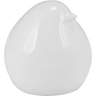 Picci Adorno Decorativo 9x14x9cm Cerâmica Branco Pássaro