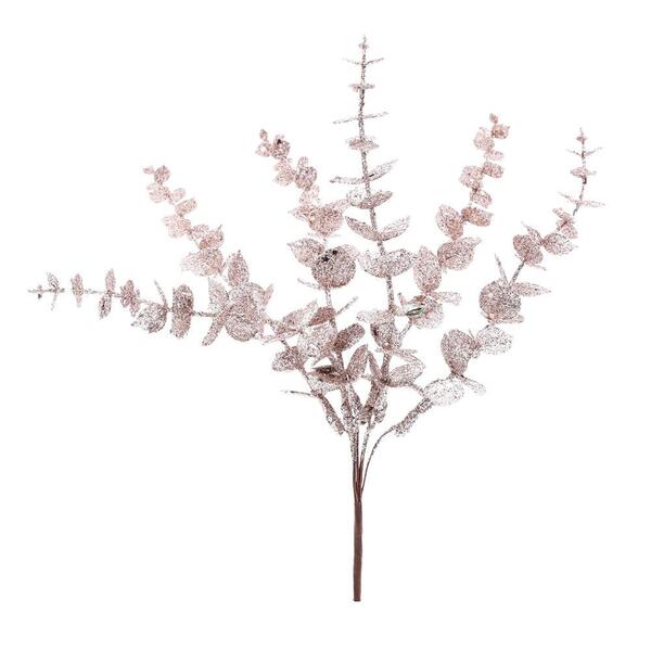 Pick Folhas Natalina Rose Gold 1un 25x8x6cm 1101800