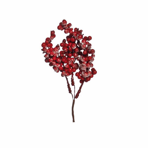 Pick Galho Curto Mrr C/frutas Vrm 1un 15x5x5cm 1694204