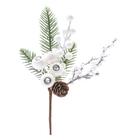 Pick Natalino C/folh/pinh Frutas Bco 1un 25x15x5cm 1103578