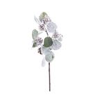 Pick Natalino C/folhas/pinhas Nevadas 1un 40x14x7cm 1101791